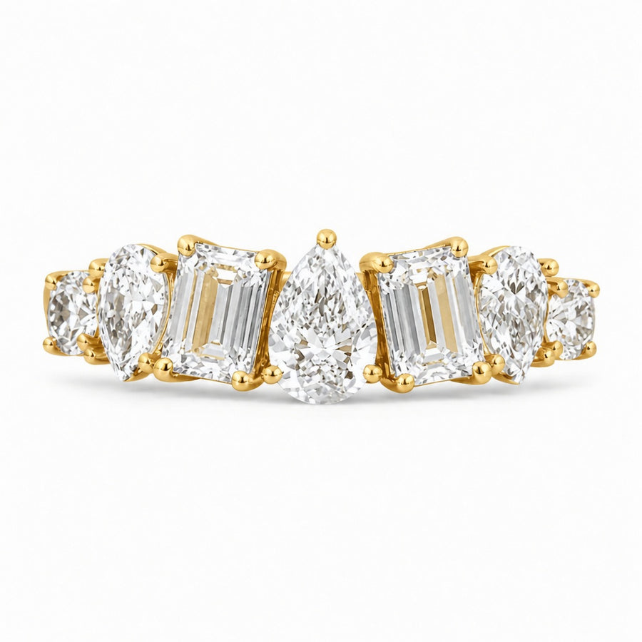 2.50 CT Lab-Grown Diamond Band Ring in 14K White Gold (D–F / VS1–VS2)