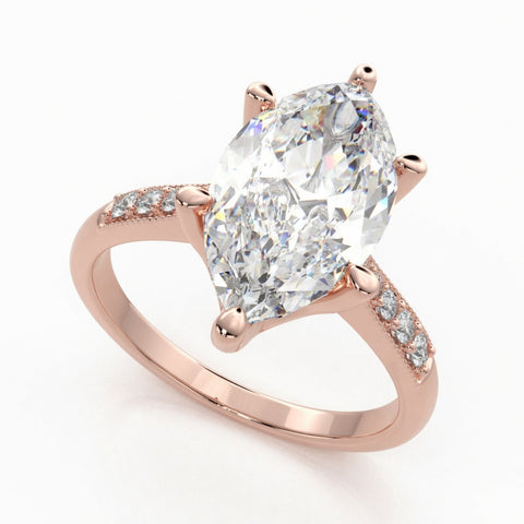 Federica 2.4 Carat Marquise Cut 4 Prong Engagement Ring