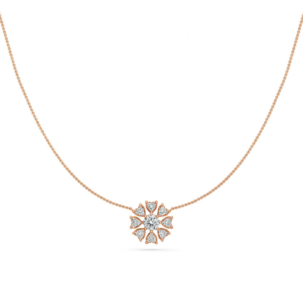 1.6 Ct Heart Shaped Cut Diamond Pendant Necklace VS1 D-F White Gold 14k