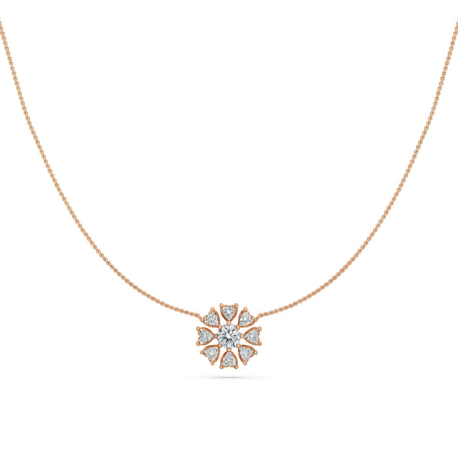 1.6 Ct Heart Shaped Cut Diamond Pendant Necklace VS1 D-F White Gold 14k