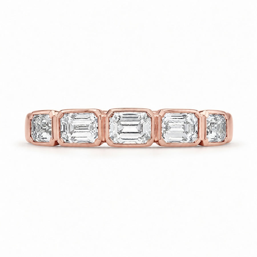 1.10 CT Lab-Grown Diamond Stackable Fashion Ring in 14K White Gold (D–F / VS1–VS2)