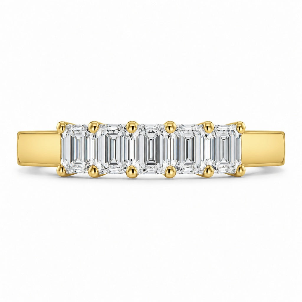 1.65 CT Lab-Grown Diamond Band Fashion Ring in 14K White Gold (D–F / VS1–VS2)