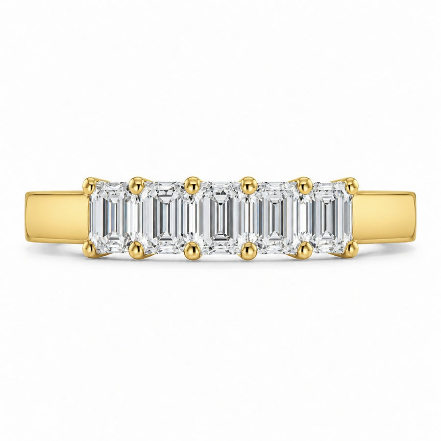 1.65 CT Lab-Grown Diamond Band Fashion Ring in 14K White Gold (D–F / VS1–VS2)