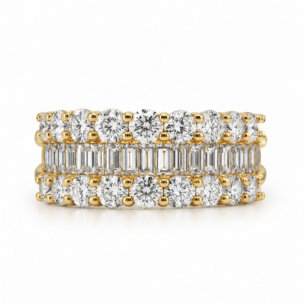 1.96 CT Lab-Grown Diamond Band Ring in 14K White Gold (D–F / VS1–VS2)
