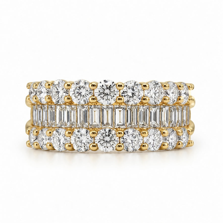 1.96 CT Lab-Grown Diamond Band Ring in 14K White Gold (D–F / VS1–VS2)