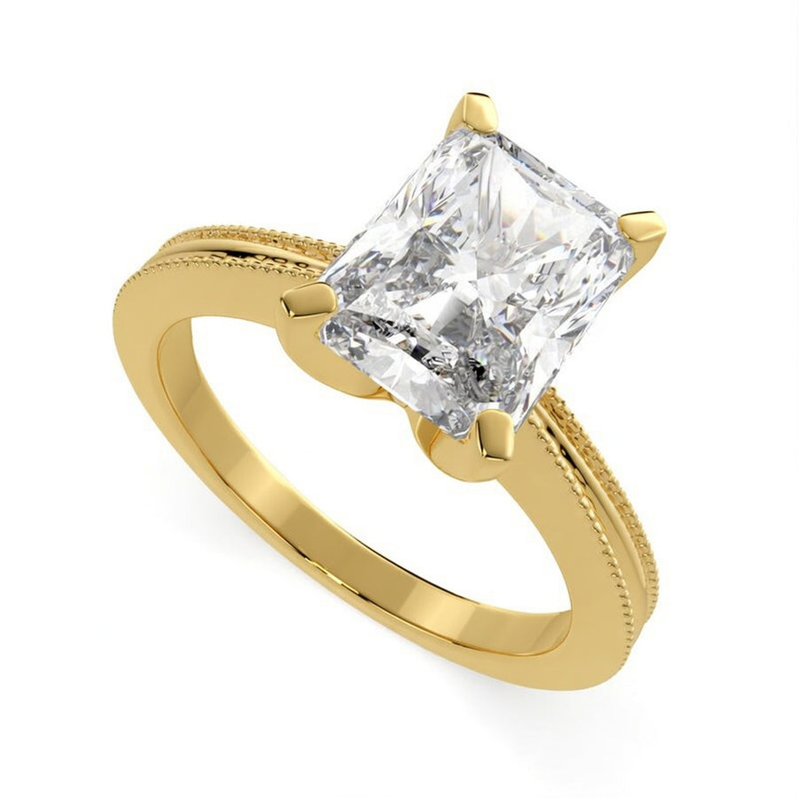 Camilla 3 Carat Radiant Cut Solitaire Engagement Ring