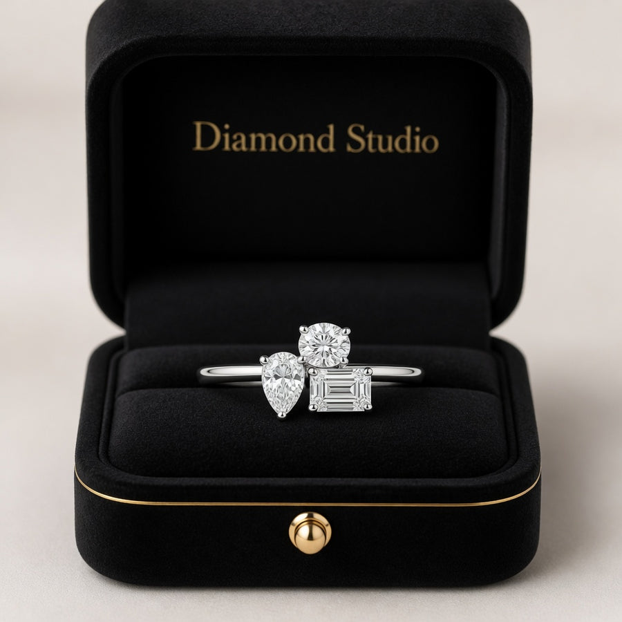 14K Gold Lab-Grown Diamond Fashion Ring (1.30 CTW – D–F / VS1–VS2)