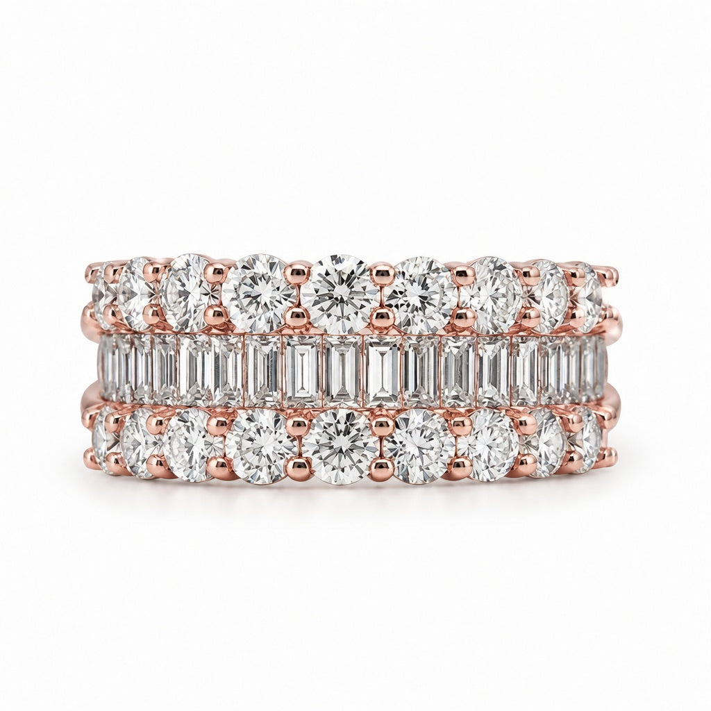 1.96 CT Lab-Grown Diamond Band Ring in 14K White Gold (D–F / VS1–VS2)