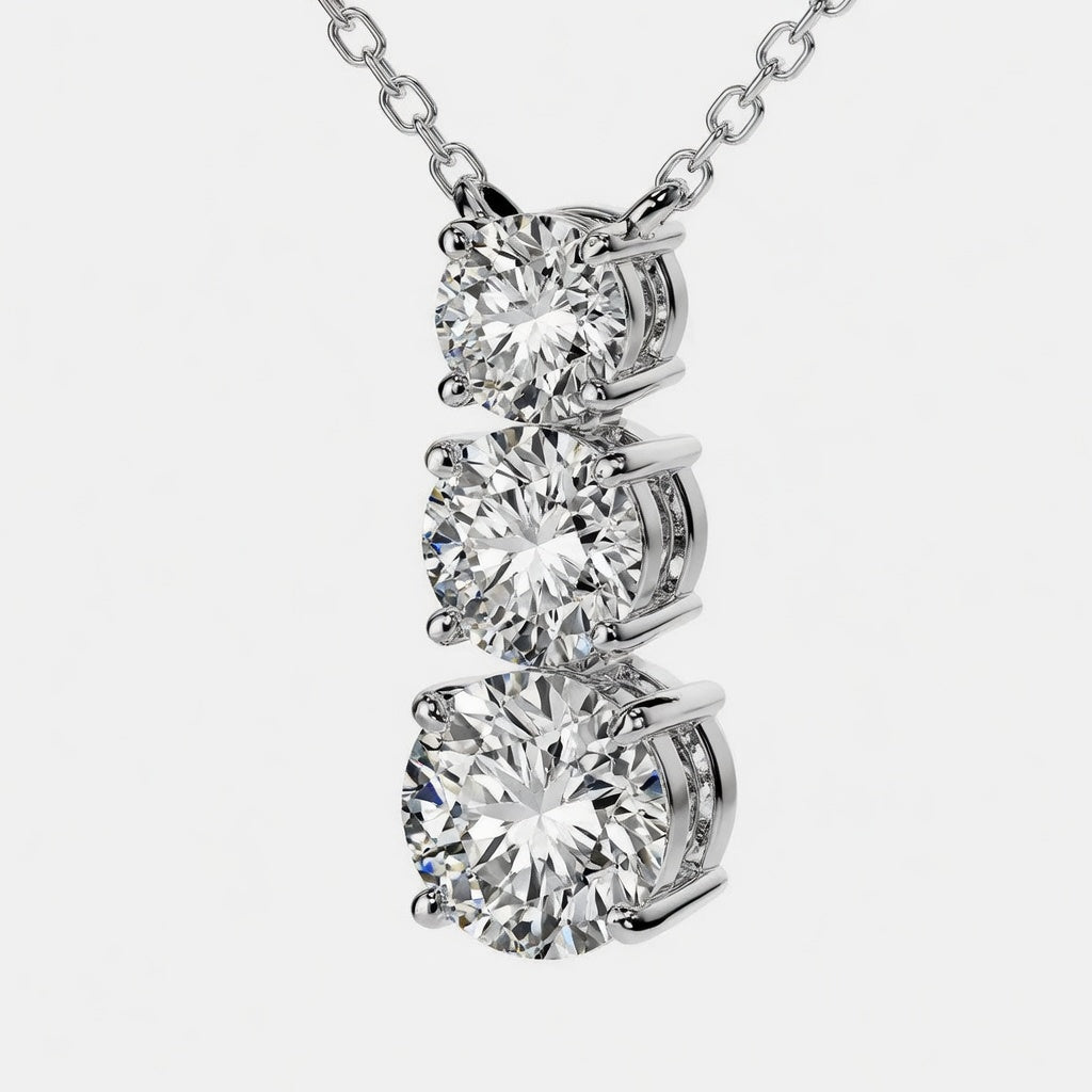 14K White Gold Boundless Ascending Lab-Grown Diamond Pendant (1.50 CTW – D–F / VS1–VS2)
