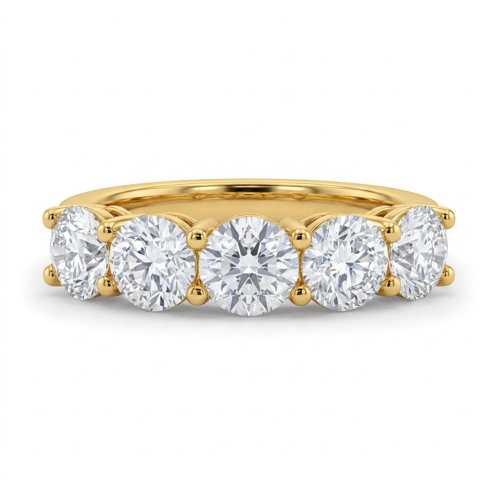 3.50 CT Lab-Grown Diamond Fashion Ring in 14K White Gold (D–F / VS1–VS2)