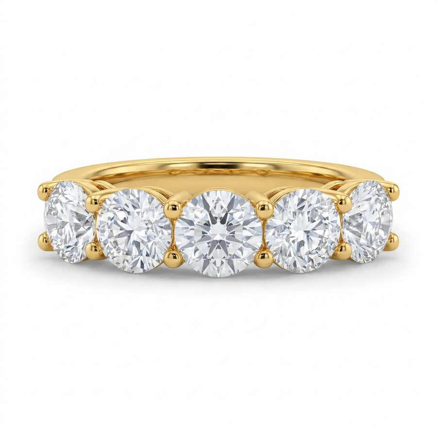 3.50 CT Lab-Grown Diamond Fashion Ring in 14K White Gold (D–F / VS1–VS2)
