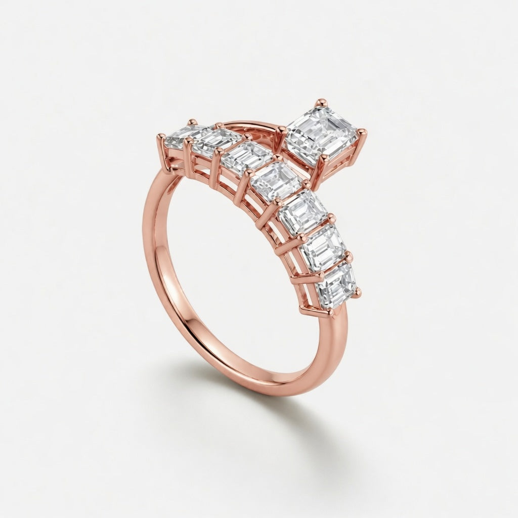 14K White Gold Lab-Grown Diamond Fashion Ring (1.40 CTW – D–F / VS1–VS2)