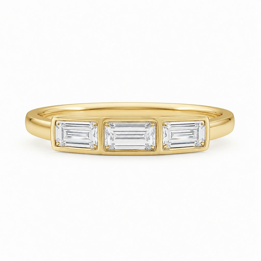 1.00 CT Lab-Grown Diamond Wedding Band Ring in 14K White Gold (D–F / VS1–VS2)