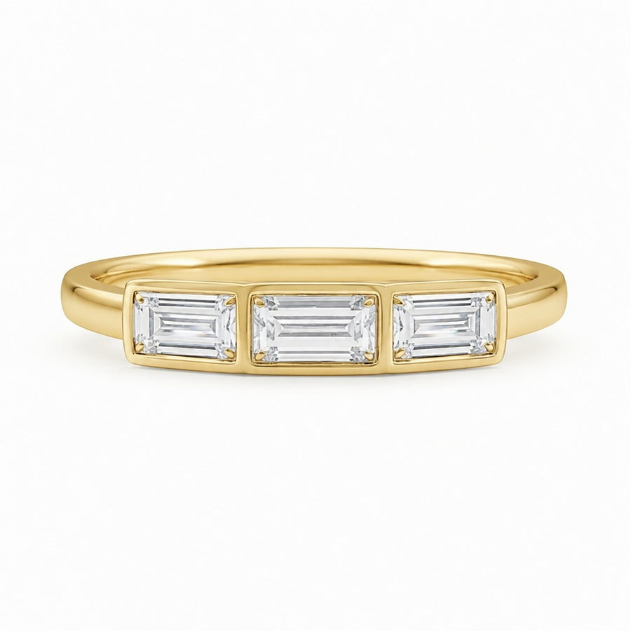 1.00 CT Lab-Grown Diamond Wedding Band Ring in 14K White Gold (D–F / VS1–VS2)