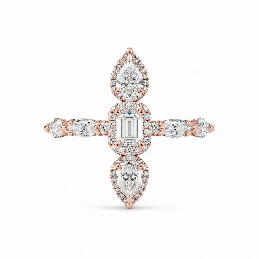 1.30 CT Lab-Grown Diamond Band Ring in 14K White Gold (D–F / VS1–VS2)