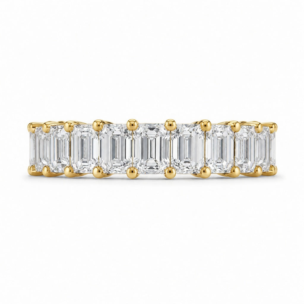 3.30 CT Lab-Grown Diamond Prong Ring in 14K White Gold (D–F / VS1–VS2)