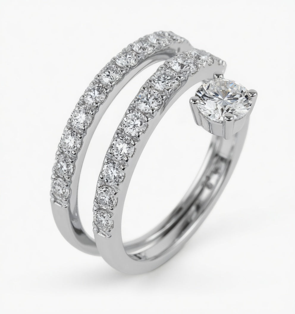 14K Gold Lab-Grown Diamond Fashion Ring (1.40 CTW – D–F / VS1–VS2)