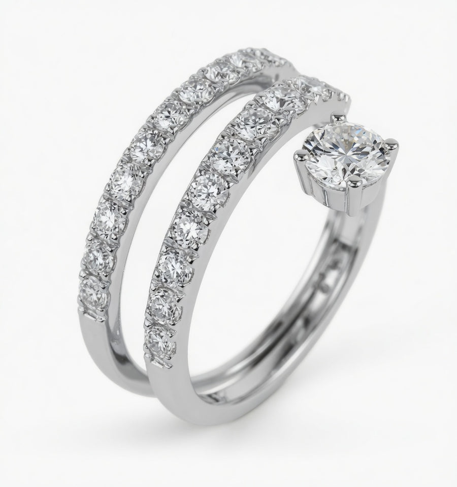 14K Gold Lab-Grown Diamond Fashion Ring (1.40 CTW – D–F / VS1–VS2)
