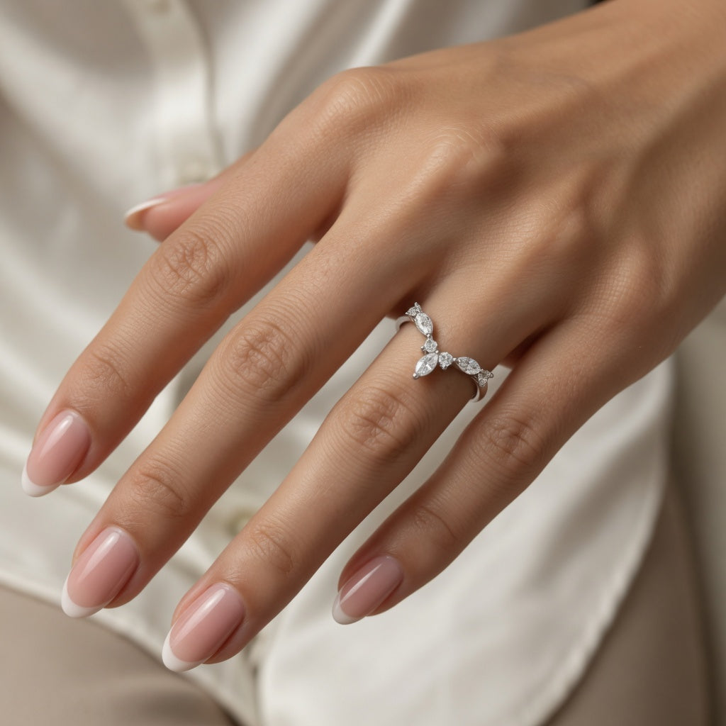 1.00 CT Round Lab-Grown Diamond Statement Ring in 14K White Gold (D–F / VS1–VS2)