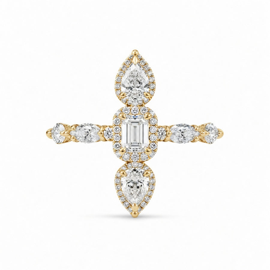 1.30 CT Lab-Grown Diamond Band Ring in 14K White Gold (D–F / VS1–VS2)