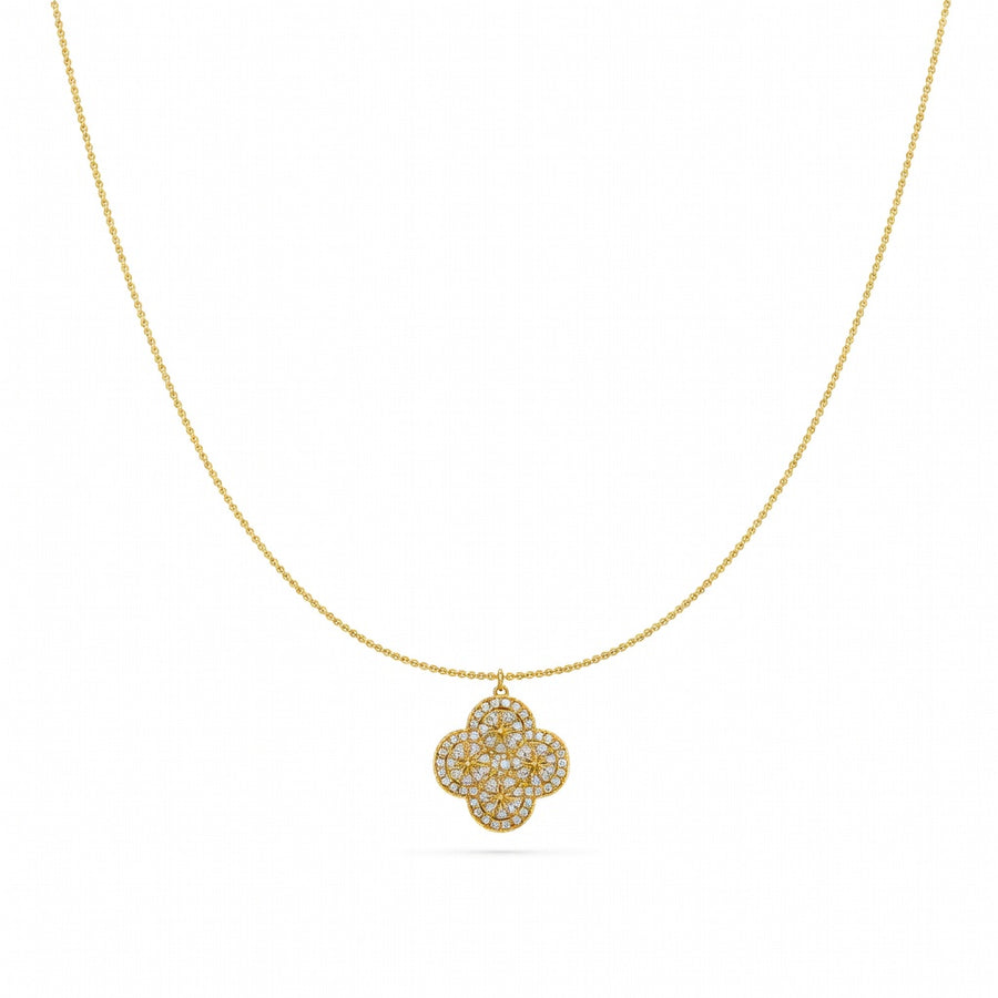 2 Ct Round Cut Diamond Pendant Necklace VS1 D-F White Gold 14k