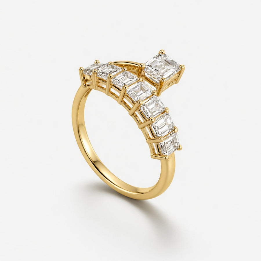 14K White Gold Lab-Grown Diamond Fashion Ring (1.40 CTW – D–F / VS1–VS2)