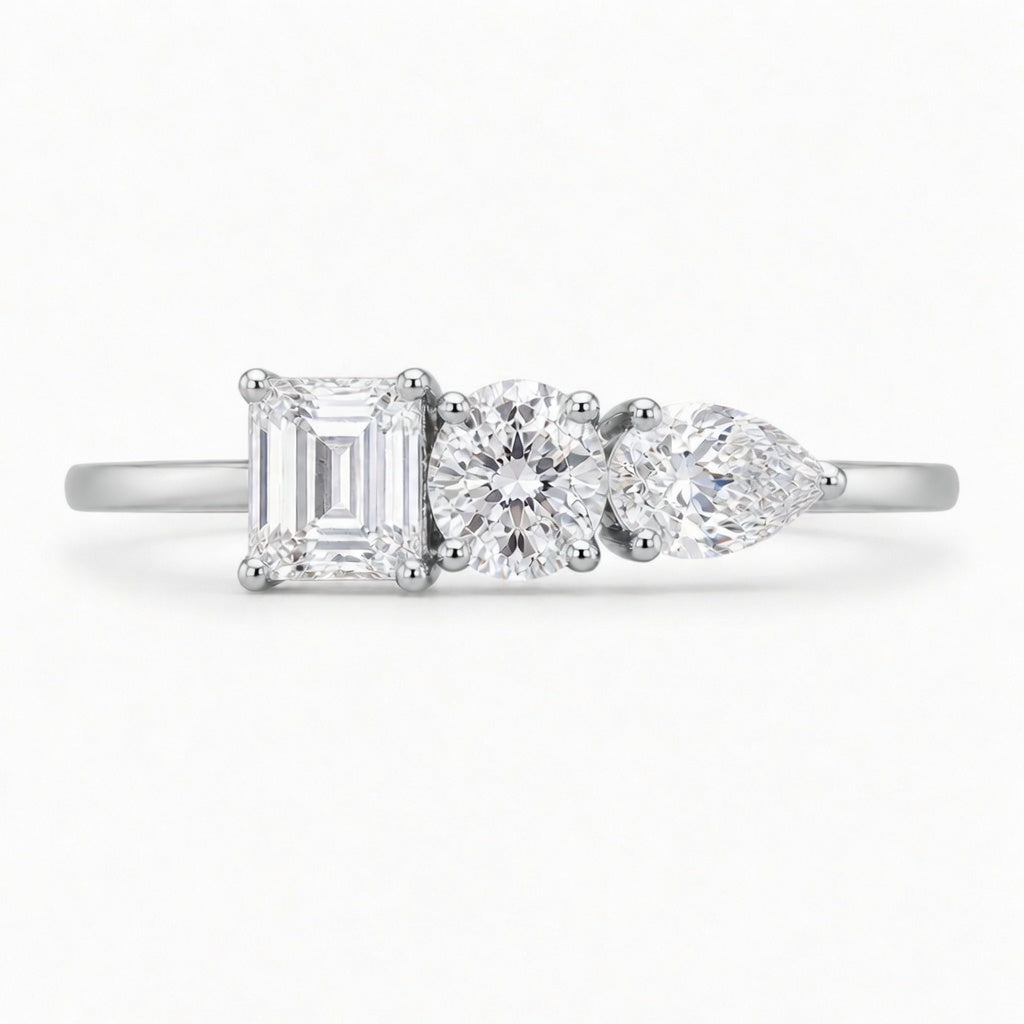14K White Gold Lab-Grown Diamond Fashion Ring (1.50 CTW â€“ Dâ€“F / VS1â€“VS2) from Diamond Studio