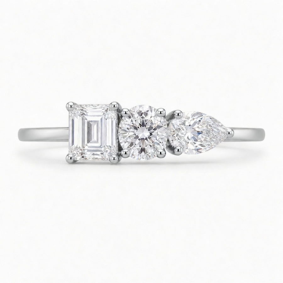 14K Solid Gold Lab-Grown Diamond Cluster Fashion Ring (1.40 CTW – D–F / VS1–VS2)