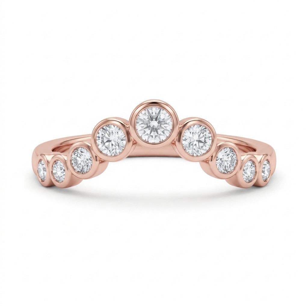 1.00 CT Lab-Grown Diamond Stackable Ring in 14K White Gold (D–F / VS1–VS2)
