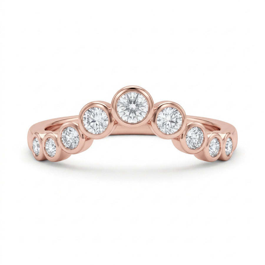 1.00 CT Lab-Grown Diamond Stackable Ring in 14K White Gold (D–F / VS1–VS2)