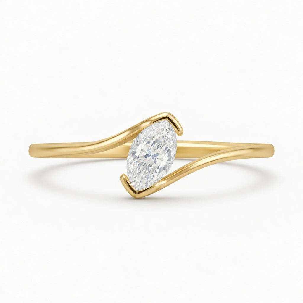 14K Gold Lab-Grown Diamond Fashion Ring (0.90 CTW – D–F / VS1–VS2)
