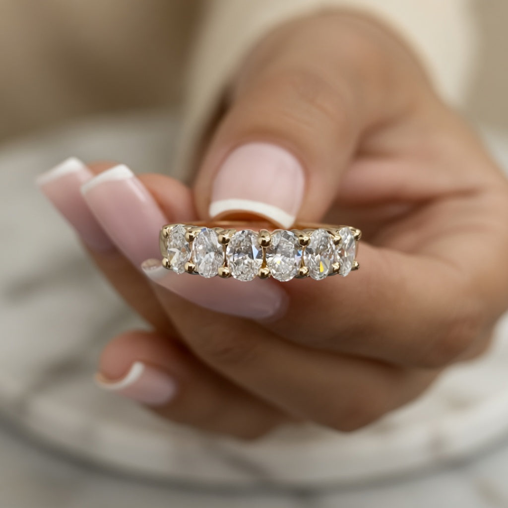 1.14 CT Lab-Grown Diamond Stackable Ring in 14K White Gold (D–F / VS1–VS2)