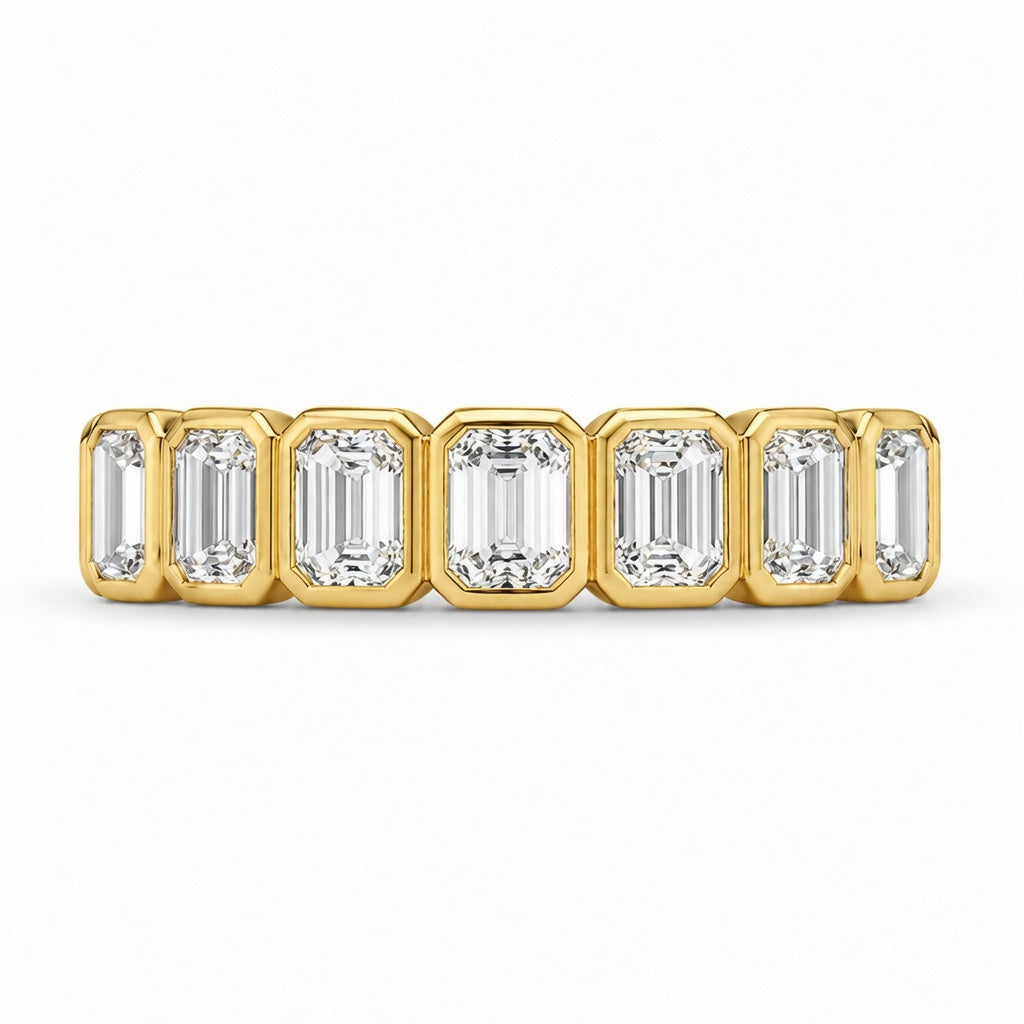 1.00 CT Lab-Grown Diamond Stackable Fashion Ring in 14K White Gold (D–F / VS1–VS2)