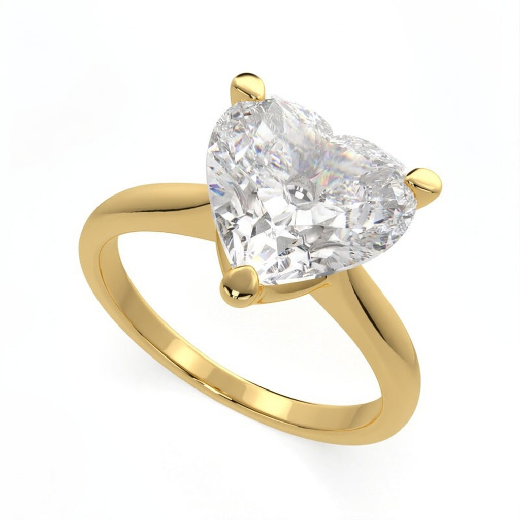 Juliana 2 Carat Heart Cut Classic Solitaire Engagement Ring