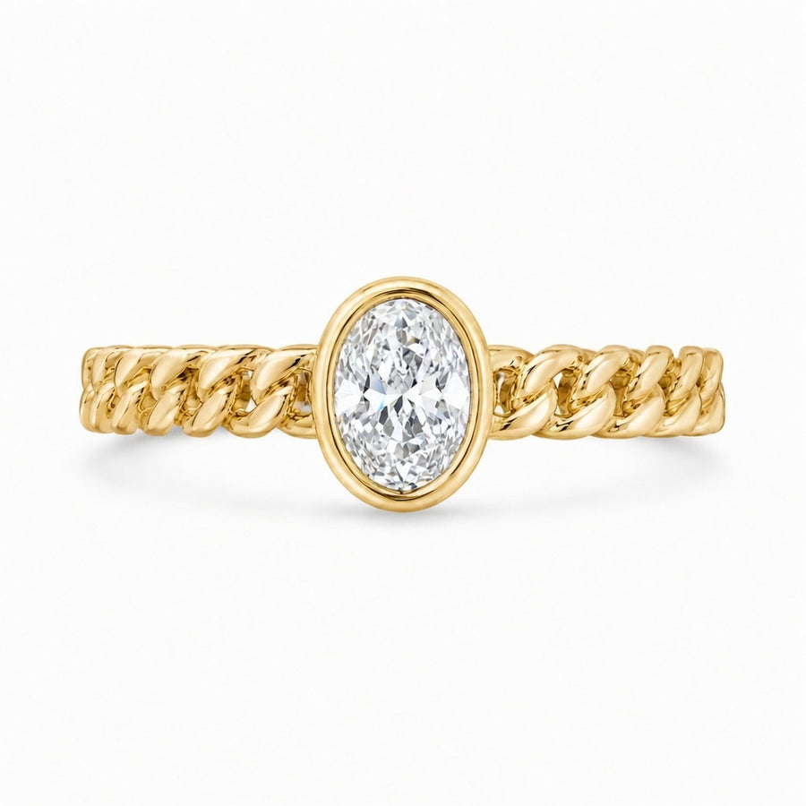 1.00 CT Lab-Grown Diamond Fashion Ring in 14K White Gold (D–F / VS1–VS2)