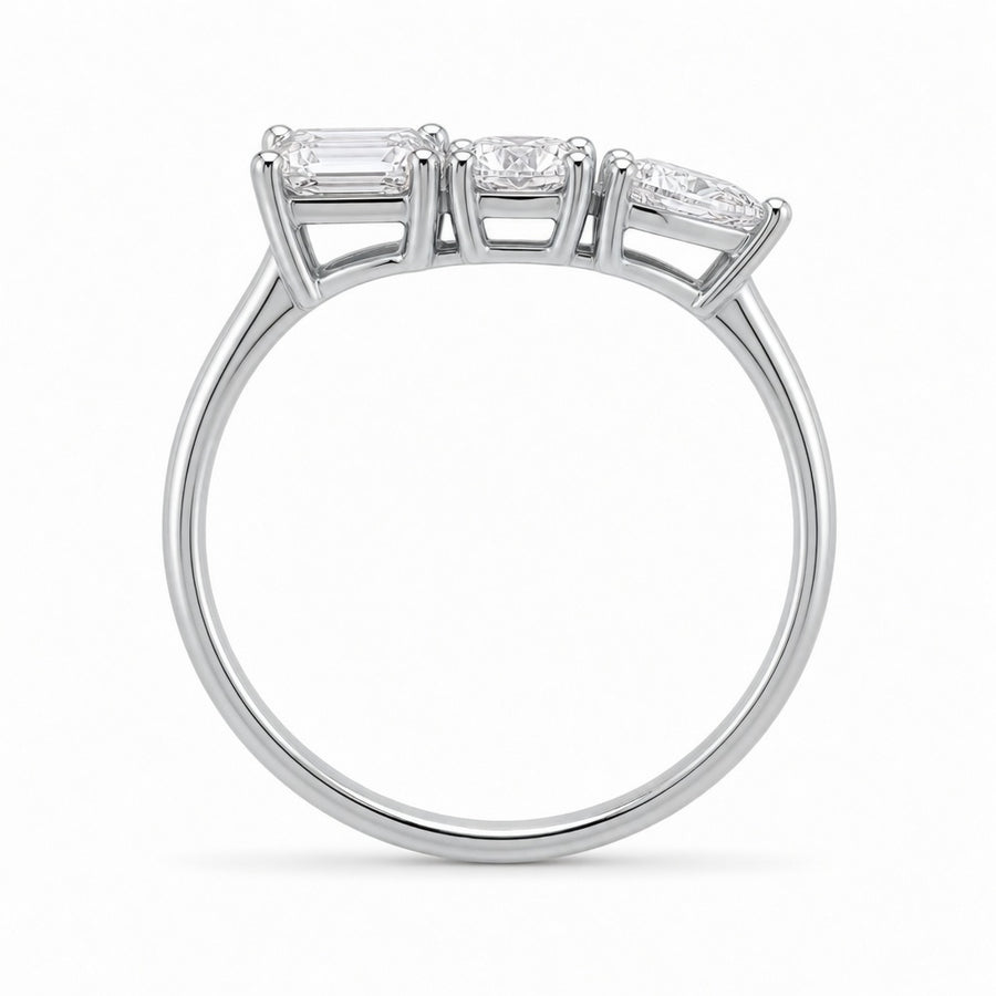14K Solid Gold Lab-Grown Diamond Cluster Fashion Ring (1.40 CTW – D–F / VS1–VS2)