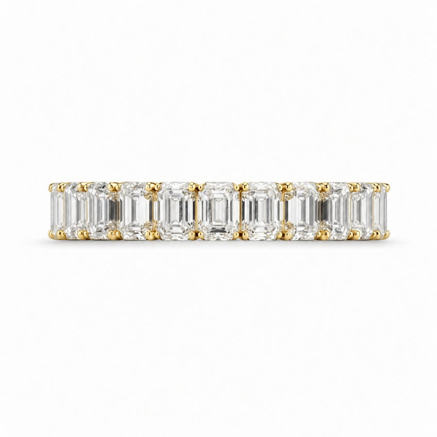 1.61 CT Lab-Grown Diamond Half Eternity Band in 14K White Gold (D–F / VS1–VS2)