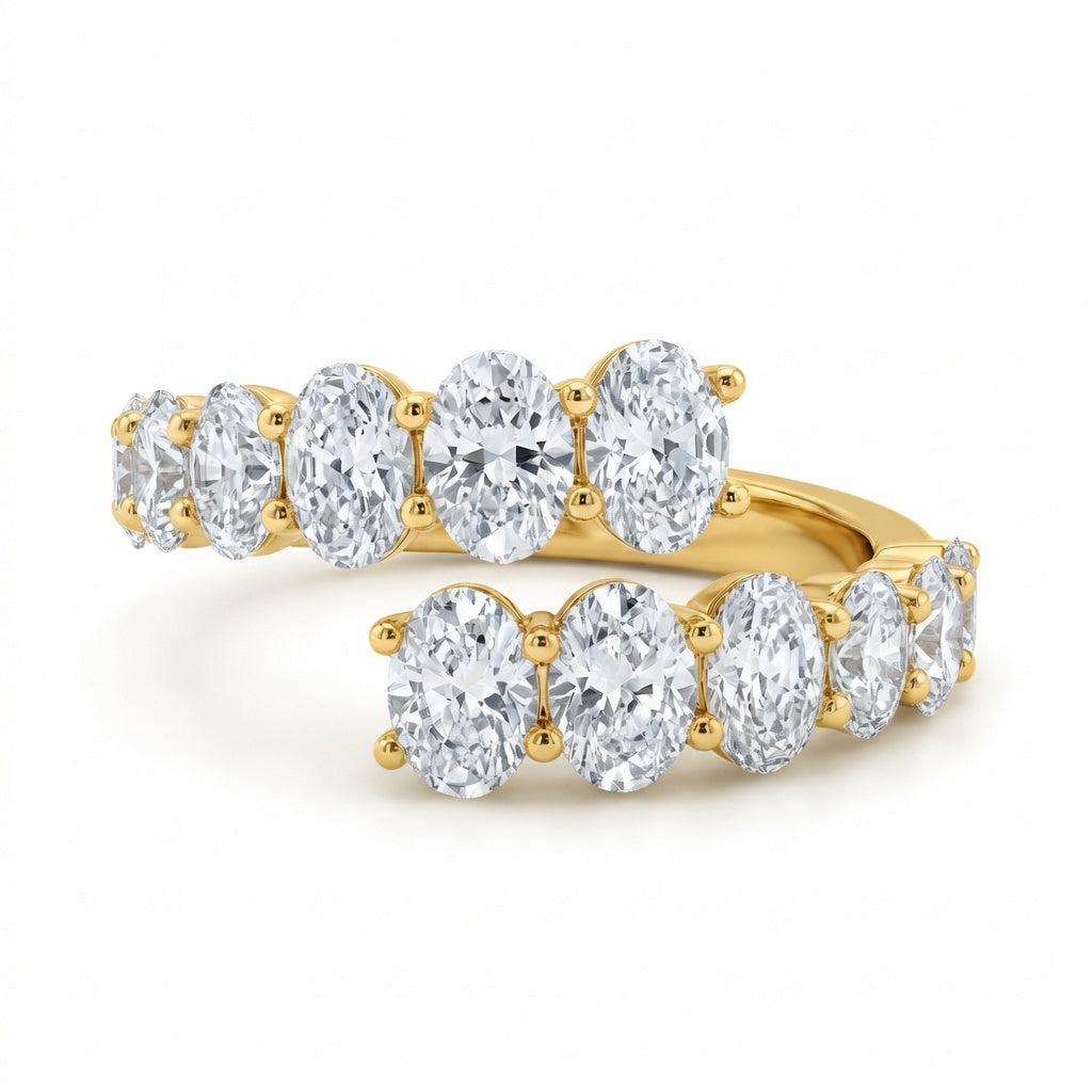 1.90 CT Lab-Grown Diamond Fashion Ring in 14K White Gold (D–F / VS1–VS2)