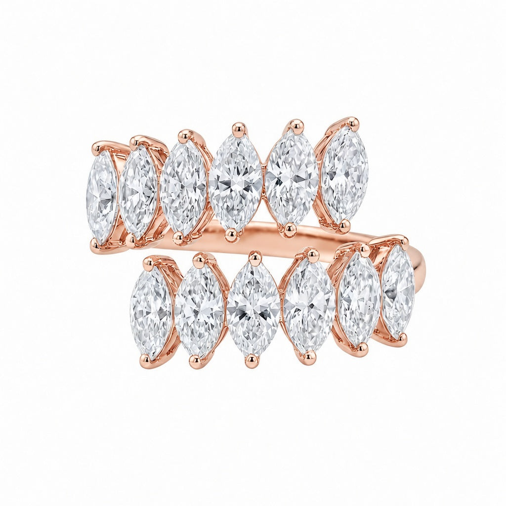 3.10 CT Lab-Grown Diamond Prong Ring in 14K Gold (D–F / VS1–VS2)