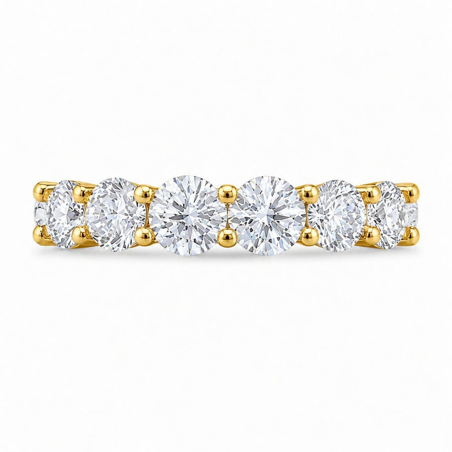 2.20 CT Lab-Grown Diamond Band Ring in 14K White Gold (D–F / VS1–VS2)