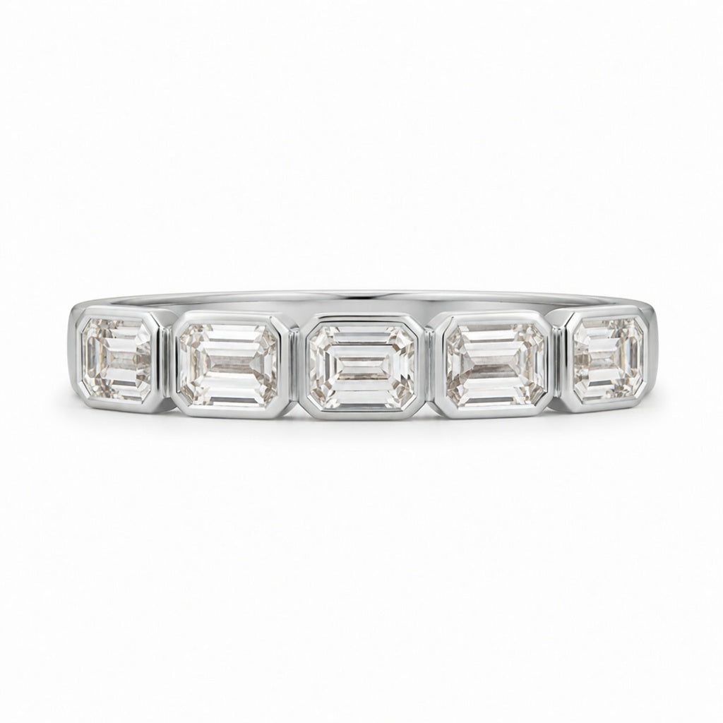 14K White Gold Lab-Grown Diamond Stackable Fashion Ring (1.10 CTW â€“ Dâ€“F / VS1â€“VS2) from Diamond Studio