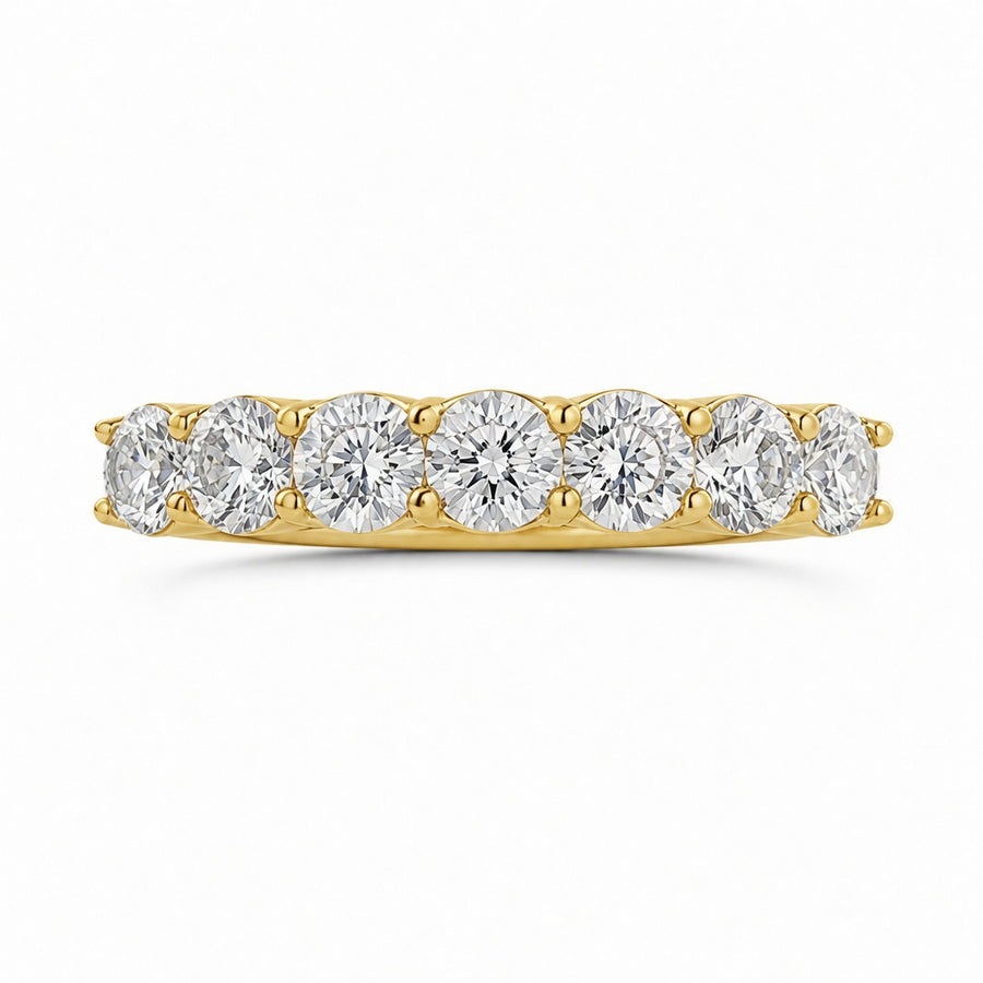 2.58 CT Lab-Grown Diamond Eternity Ring in 14K White Gold (D–F / VS1–VS2)