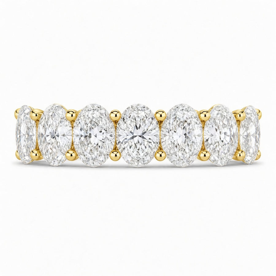 14K White Gold Lab-Grown Diamond Eternity Wedding Band Ring (2.65 CTW – D–F / VS1–VS2)