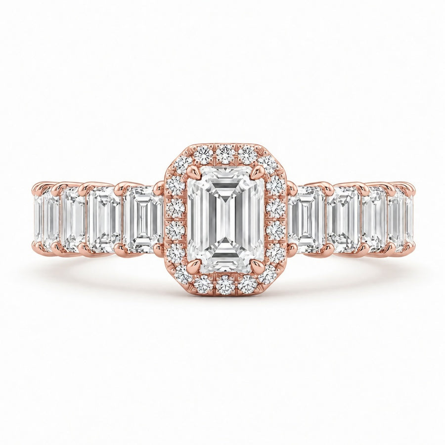 1.50 CT Lab-Grown Diamond Band Fashion Ring in 14K White Gold (D–F / VS1–VS2)