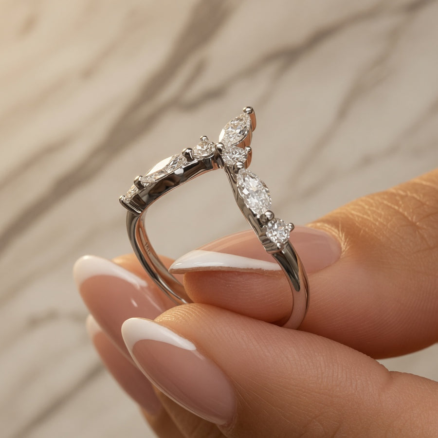 1.00 CT Round Lab-Grown Diamond Statement Ring in 14K White Gold (D–F / VS1–VS2)