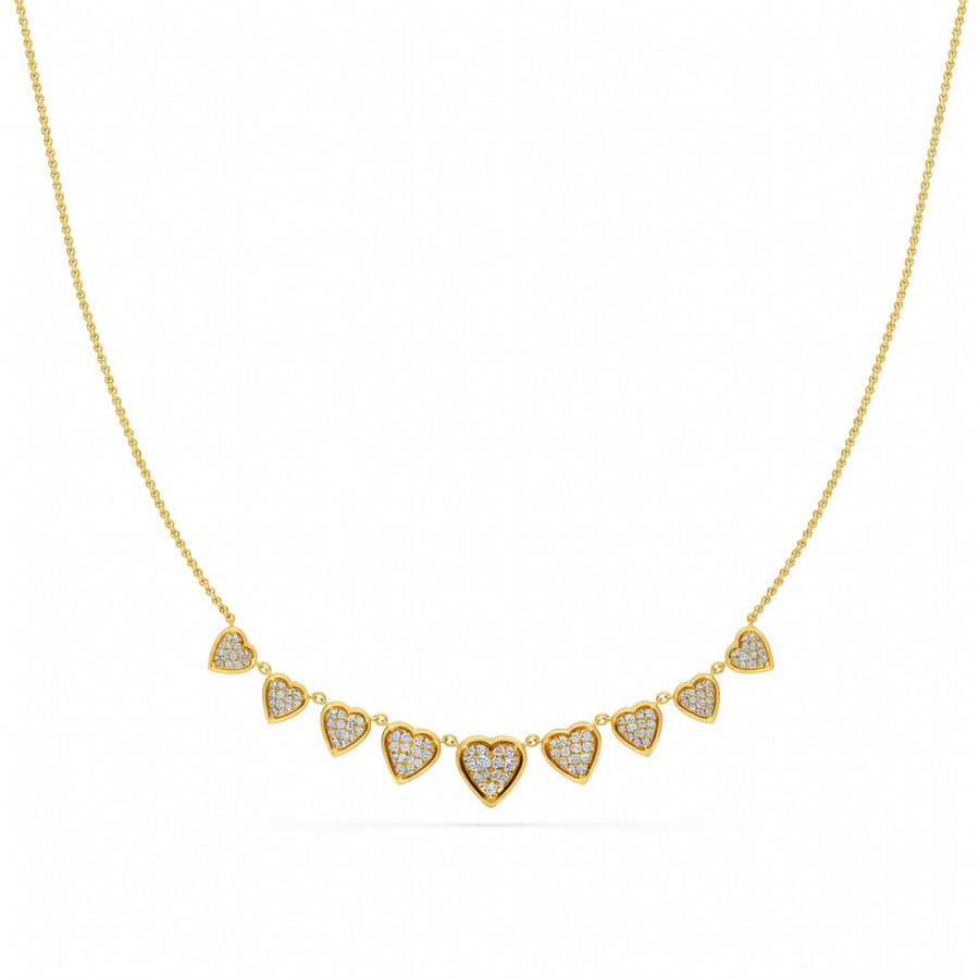 0.8 Ct Round Cut Diamond Pendant Necklace VS1 D-F White Gold 14k