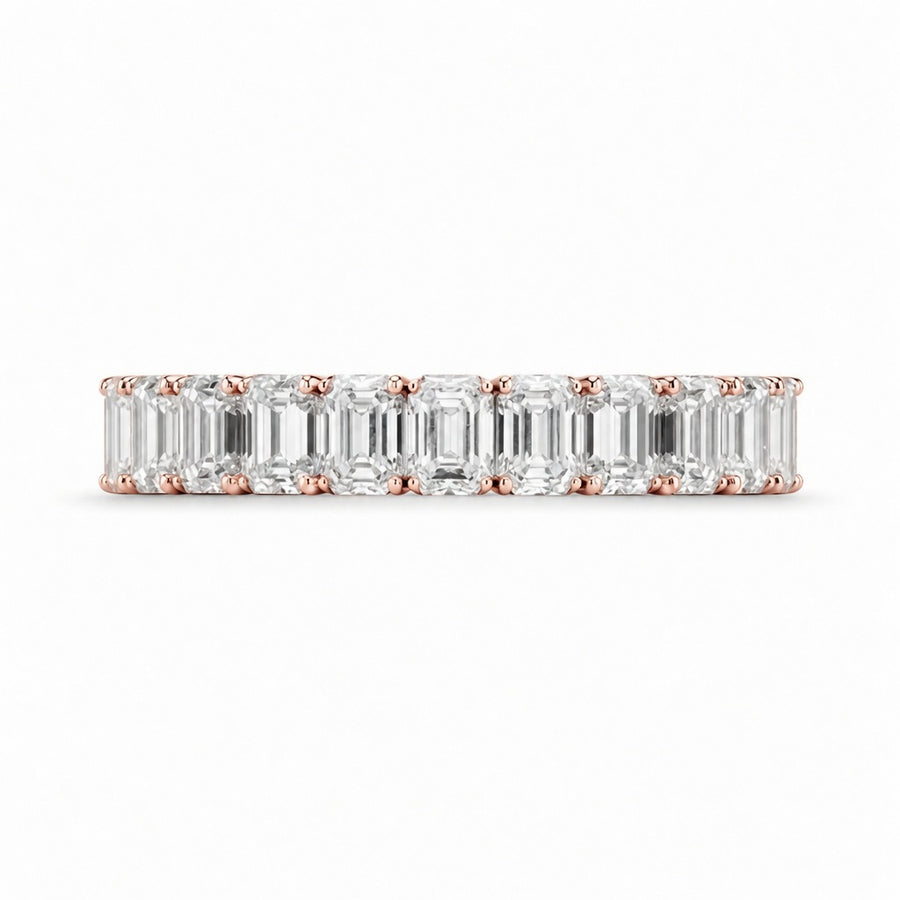 1.61 CT Lab-Grown Diamond Half Eternity Band in 14K White Gold (D–F / VS1–VS2)