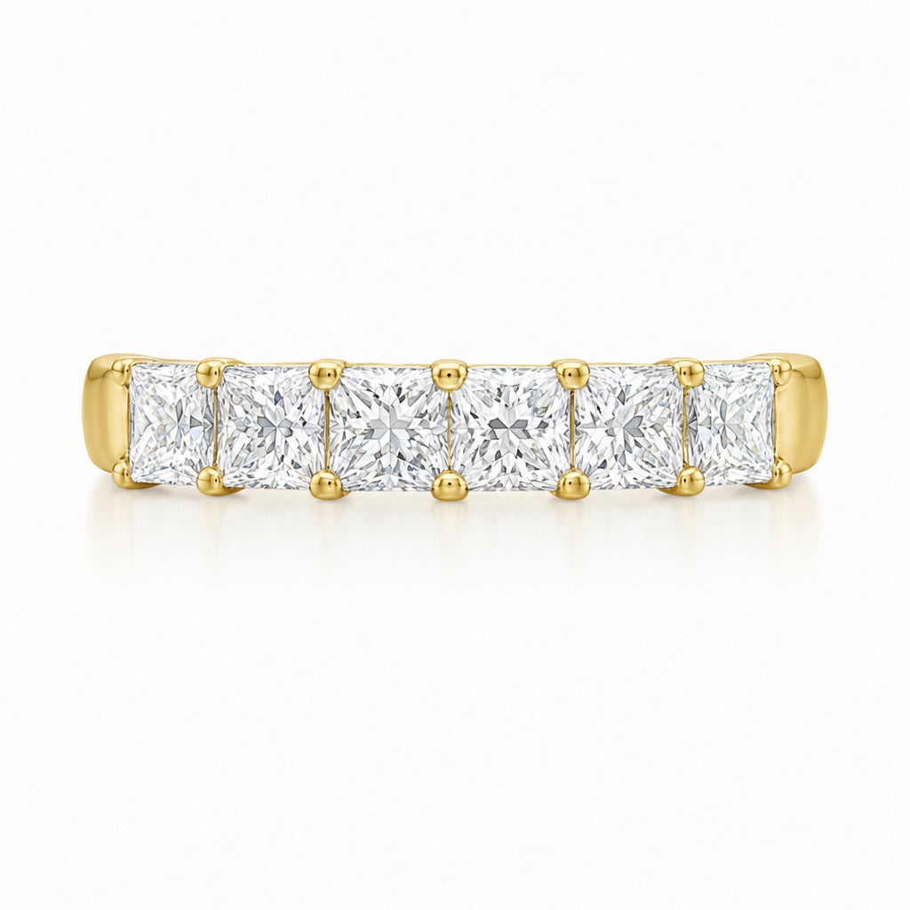 1.32 CT Lab-Grown Diamond Stackable Ring in 14K White Gold (D–F / VS1–VS2)