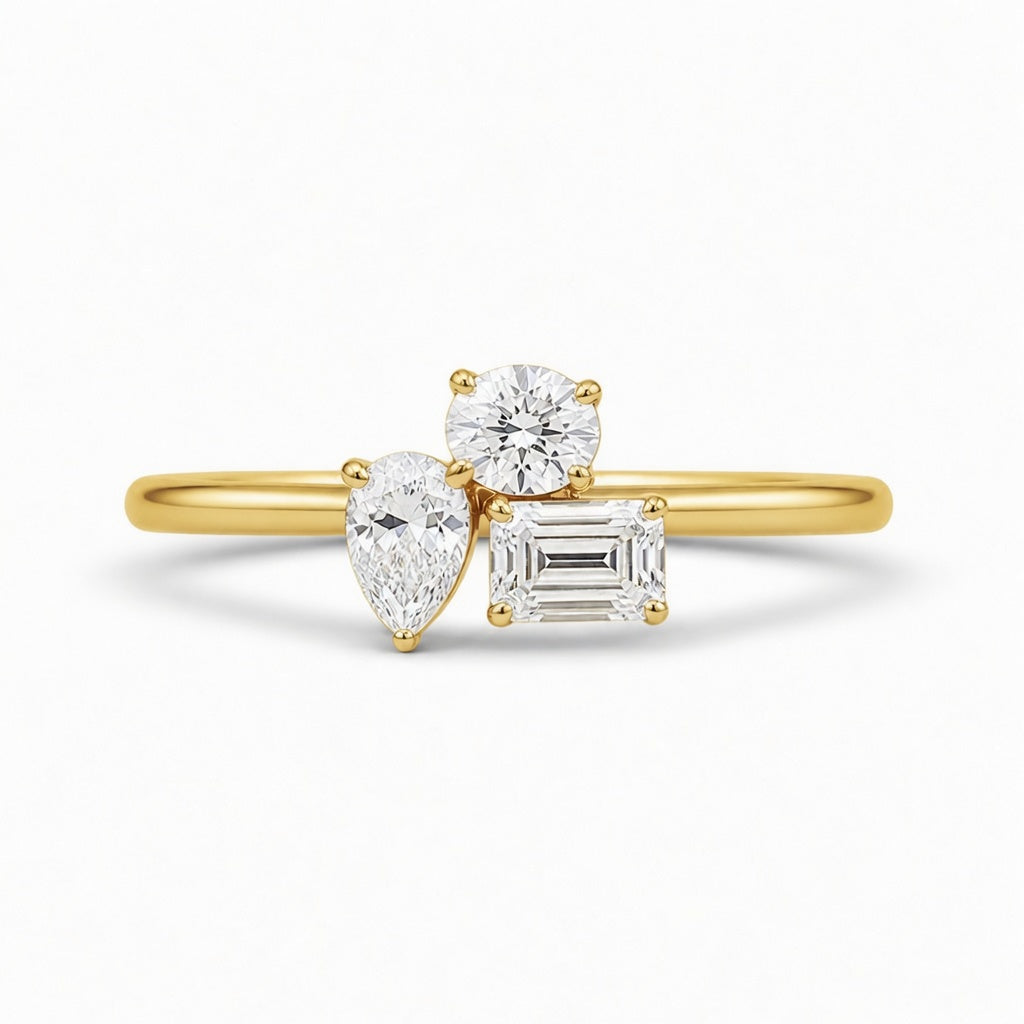 14K Gold Lab-Grown Diamond Fashion Ring (1.30 CTW – D–F / VS1–VS2)