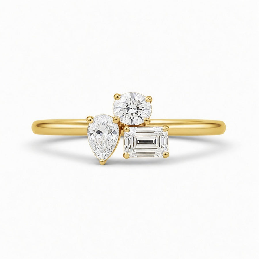 14K Gold Lab-Grown Diamond Fashion Ring (1.30 CTW – D–F / VS1–VS2)